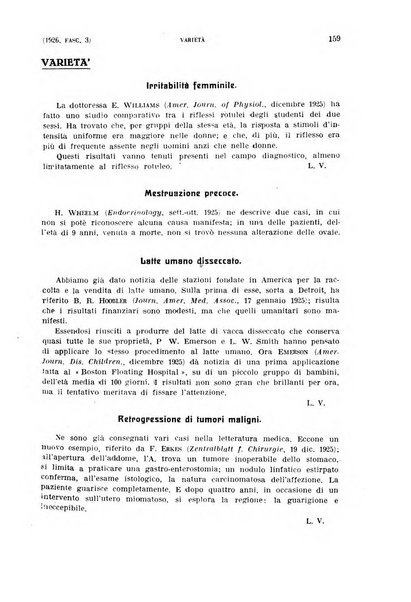 La clinica ostetrica rivista di ostetricia, ginecologia e pediatria. - A. 1, n. 1 (1899)-a. 40, n. 12 (dic. 1938)