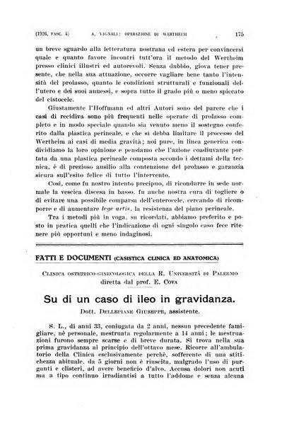 La clinica ostetrica rivista di ostetricia, ginecologia e pediatria. - A. 1, n. 1 (1899)-a. 40, n. 12 (dic. 1938)