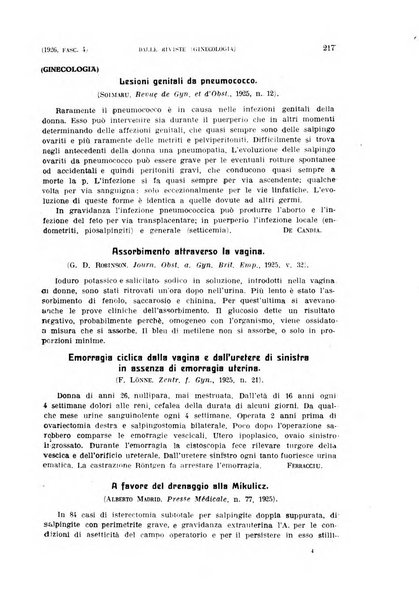 La clinica ostetrica rivista di ostetricia, ginecologia e pediatria. - A. 1, n. 1 (1899)-a. 40, n. 12 (dic. 1938)