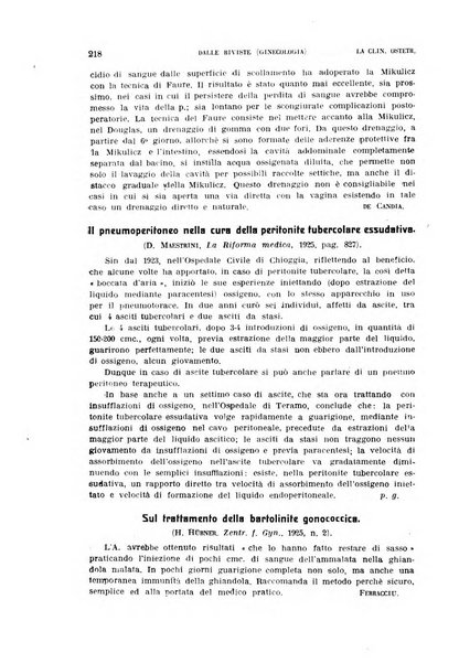 La clinica ostetrica rivista di ostetricia, ginecologia e pediatria. - A. 1, n. 1 (1899)-a. 40, n. 12 (dic. 1938)