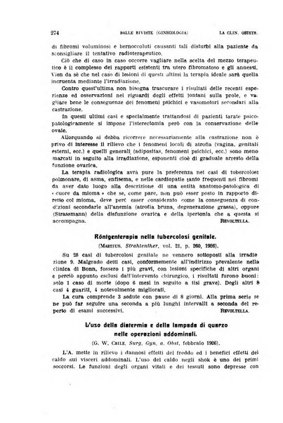 La clinica ostetrica rivista di ostetricia, ginecologia e pediatria. - A. 1, n. 1 (1899)-a. 40, n. 12 (dic. 1938)