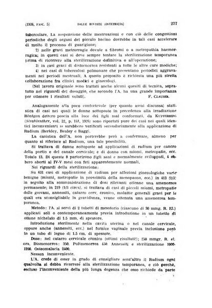 La clinica ostetrica rivista di ostetricia, ginecologia e pediatria. - A. 1, n. 1 (1899)-a. 40, n. 12 (dic. 1938)