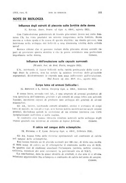 La clinica ostetrica rivista di ostetricia, ginecologia e pediatria. - A. 1, n. 1 (1899)-a. 40, n. 12 (dic. 1938)