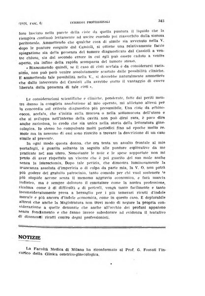 La clinica ostetrica rivista di ostetricia, ginecologia e pediatria. - A. 1, n. 1 (1899)-a. 40, n. 12 (dic. 1938)