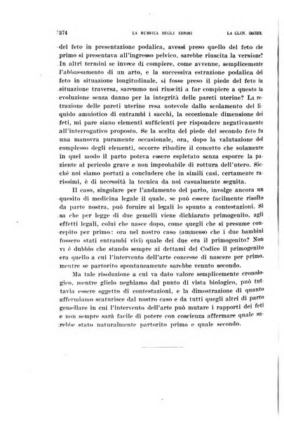 La clinica ostetrica rivista di ostetricia, ginecologia e pediatria. - A. 1, n. 1 (1899)-a. 40, n. 12 (dic. 1938)