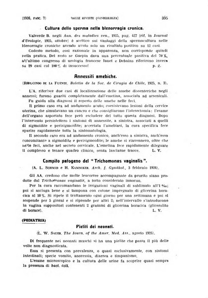 La clinica ostetrica rivista di ostetricia, ginecologia e pediatria. - A. 1, n. 1 (1899)-a. 40, n. 12 (dic. 1938)