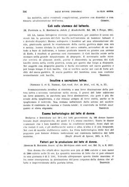 La clinica ostetrica rivista di ostetricia, ginecologia e pediatria. - A. 1, n. 1 (1899)-a. 40, n. 12 (dic. 1938)