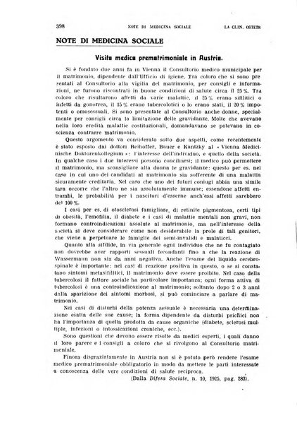 La clinica ostetrica rivista di ostetricia, ginecologia e pediatria. - A. 1, n. 1 (1899)-a. 40, n. 12 (dic. 1938)