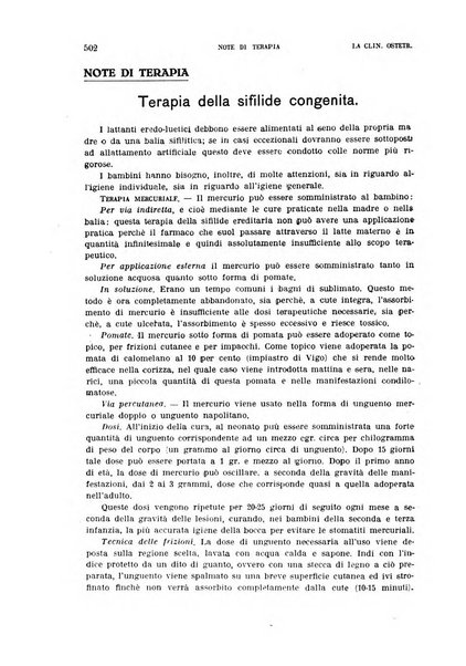 La clinica ostetrica rivista di ostetricia, ginecologia e pediatria. - A. 1, n. 1 (1899)-a. 40, n. 12 (dic. 1938)