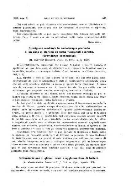 La clinica ostetrica rivista di ostetricia, ginecologia e pediatria. - A. 1, n. 1 (1899)-a. 40, n. 12 (dic. 1938)