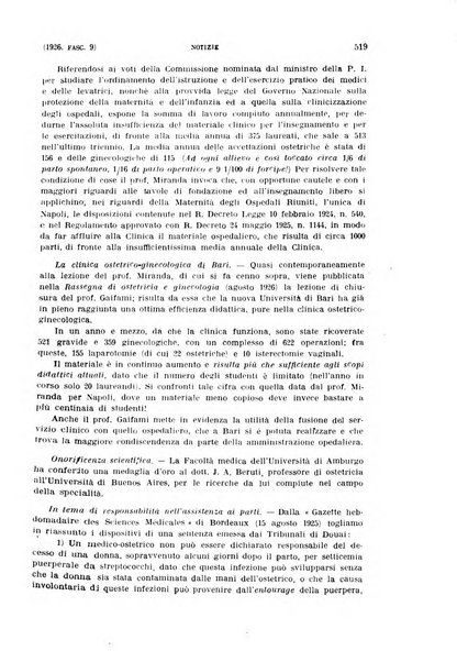 La clinica ostetrica rivista di ostetricia, ginecologia e pediatria. - A. 1, n. 1 (1899)-a. 40, n. 12 (dic. 1938)