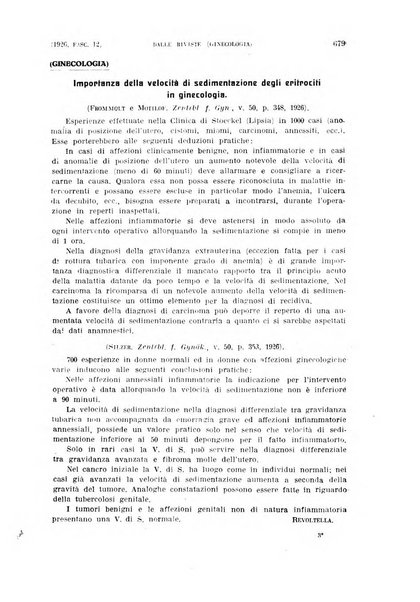 La clinica ostetrica rivista di ostetricia, ginecologia e pediatria. - A. 1, n. 1 (1899)-a. 40, n. 12 (dic. 1938)