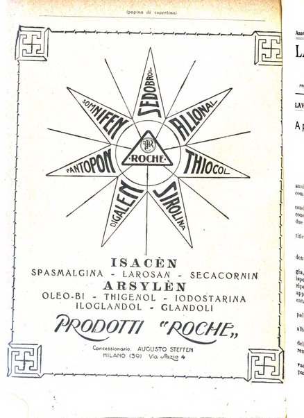 La clinica ostetrica rivista di ostetricia, ginecologia e pediatria. - A. 1, n. 1 (1899)-a. 40, n. 12 (dic. 1938)