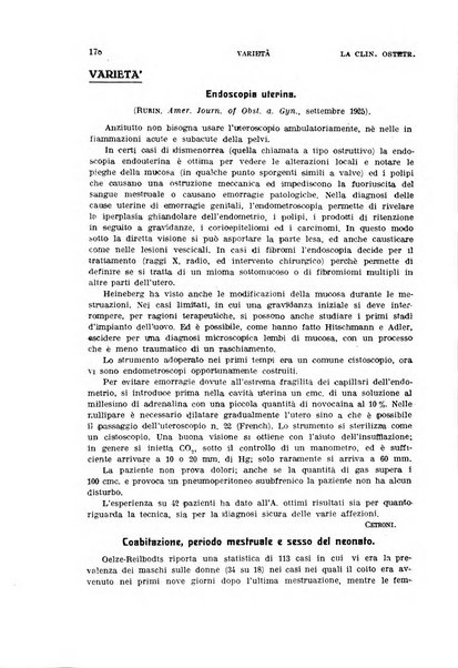 La clinica ostetrica rivista di ostetricia, ginecologia e pediatria. - A. 1, n. 1 (1899)-a. 40, n. 12 (dic. 1938)