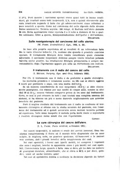 La clinica ostetrica rivista di ostetricia, ginecologia e pediatria. - A. 1, n. 1 (1899)-a. 40, n. 12 (dic. 1938)