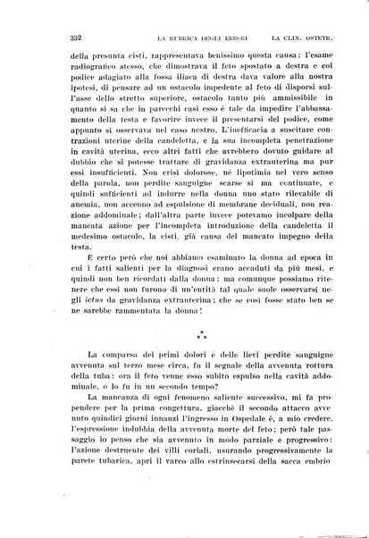 La clinica ostetrica rivista di ostetricia, ginecologia e pediatria. - A. 1, n. 1 (1899)-a. 40, n. 12 (dic. 1938)