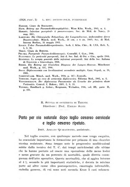 La clinica ostetrica rivista di ostetricia, ginecologia e pediatria. - A. 1, n. 1 (1899)-a. 40, n. 12 (dic. 1938)