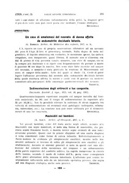 La clinica ostetrica rivista di ostetricia, ginecologia e pediatria. - A. 1, n. 1 (1899)-a. 40, n. 12 (dic. 1938)