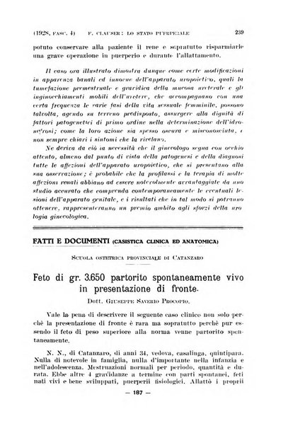 La clinica ostetrica rivista di ostetricia, ginecologia e pediatria. - A. 1, n. 1 (1899)-a. 40, n. 12 (dic. 1938)