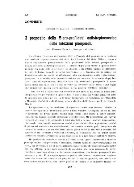 La clinica ostetrica rivista di ostetricia, ginecologia e pediatria. - A. 1, n. 1 (1899)-a. 40, n. 12 (dic. 1938)