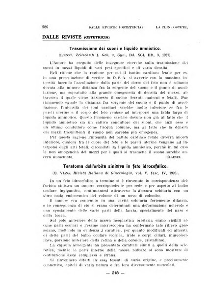 La clinica ostetrica rivista di ostetricia, ginecologia e pediatria. - A. 1, n. 1 (1899)-a. 40, n. 12 (dic. 1938)