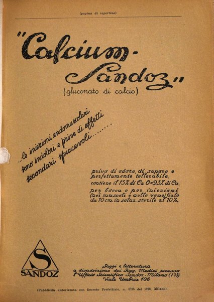 La clinica ostetrica rivista di ostetricia, ginecologia e pediatria. - A. 1, n. 1 (1899)-a. 40, n. 12 (dic. 1938)