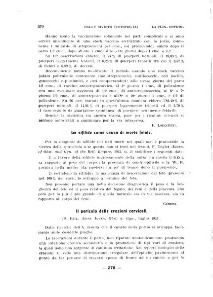 La clinica ostetrica rivista di ostetricia, ginecologia e pediatria. - A. 1, n. 1 (1899)-a. 40, n. 12 (dic. 1938)