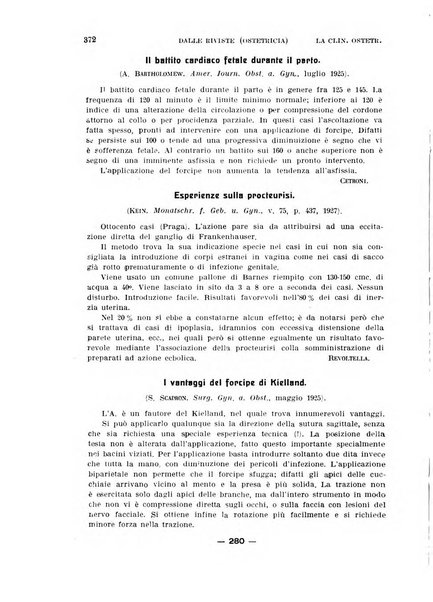 La clinica ostetrica rivista di ostetricia, ginecologia e pediatria. - A. 1, n. 1 (1899)-a. 40, n. 12 (dic. 1938)