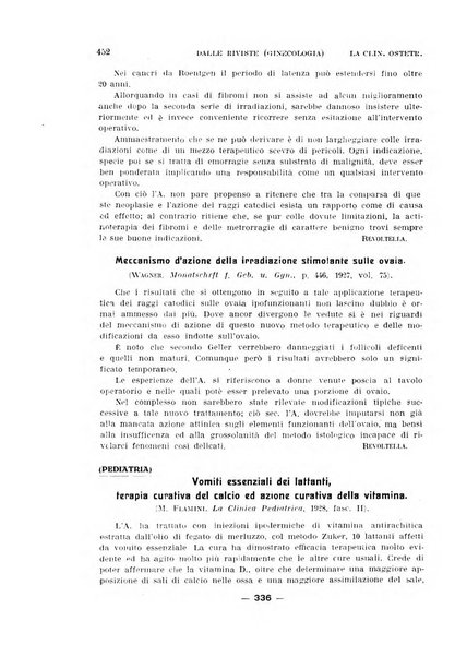 La clinica ostetrica rivista di ostetricia, ginecologia e pediatria. - A. 1, n. 1 (1899)-a. 40, n. 12 (dic. 1938)