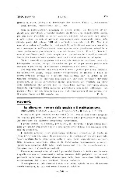 La clinica ostetrica rivista di ostetricia, ginecologia e pediatria. - A. 1, n. 1 (1899)-a. 40, n. 12 (dic. 1938)