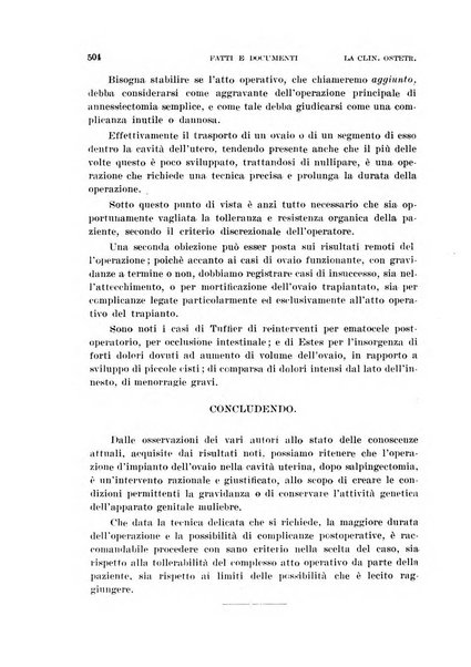 La clinica ostetrica rivista di ostetricia, ginecologia e pediatria. - A. 1, n. 1 (1899)-a. 40, n. 12 (dic. 1938)