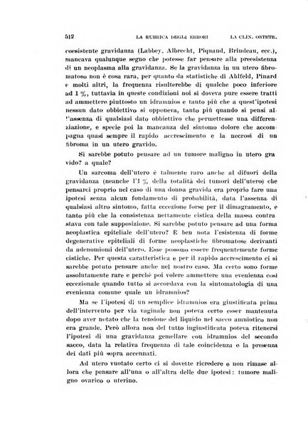 La clinica ostetrica rivista di ostetricia, ginecologia e pediatria. - A. 1, n. 1 (1899)-a. 40, n. 12 (dic. 1938)