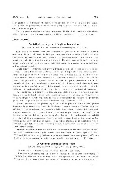 La clinica ostetrica rivista di ostetricia, ginecologia e pediatria. - A. 1, n. 1 (1899)-a. 40, n. 12 (dic. 1938)