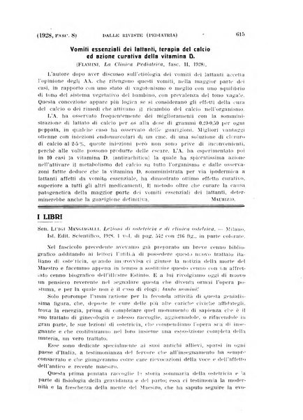 La clinica ostetrica rivista di ostetricia, ginecologia e pediatria. - A. 1, n. 1 (1899)-a. 40, n. 12 (dic. 1938)