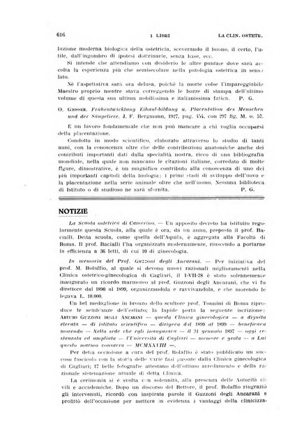 La clinica ostetrica rivista di ostetricia, ginecologia e pediatria. - A. 1, n. 1 (1899)-a. 40, n. 12 (dic. 1938)