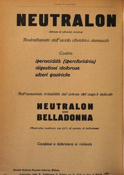 La clinica ostetrica rivista di ostetricia, ginecologia e pediatria. - A. 1, n. 1 (1899)-a. 40, n. 12 (dic. 1938)