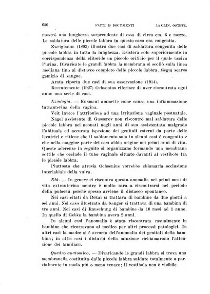 La clinica ostetrica rivista di ostetricia, ginecologia e pediatria. - A. 1, n. 1 (1899)-a. 40, n. 12 (dic. 1938)