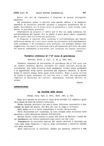 La clinica ostetrica rivista di ostetricia, ginecologia e pediatria. - A. 1, n. 1 (1899)-a. 40, n. 12 (dic. 1938)