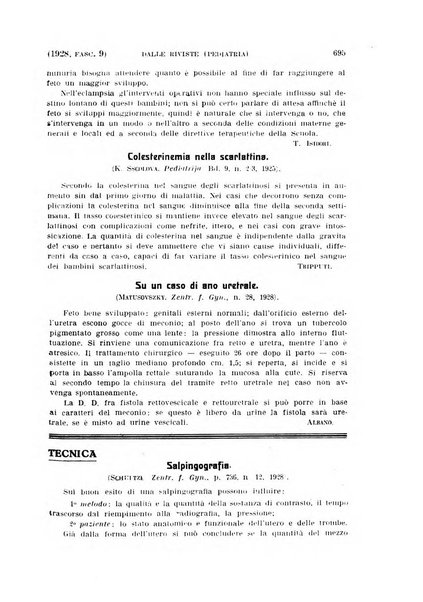 La clinica ostetrica rivista di ostetricia, ginecologia e pediatria. - A. 1, n. 1 (1899)-a. 40, n. 12 (dic. 1938)