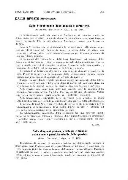 La clinica ostetrica rivista di ostetricia, ginecologia e pediatria. - A. 1, n. 1 (1899)-a. 40, n. 12 (dic. 1938)