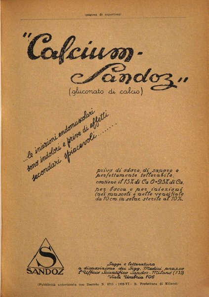 La clinica ostetrica rivista di ostetricia, ginecologia e pediatria. - A. 1, n. 1 (1899)-a. 40, n. 12 (dic. 1938)