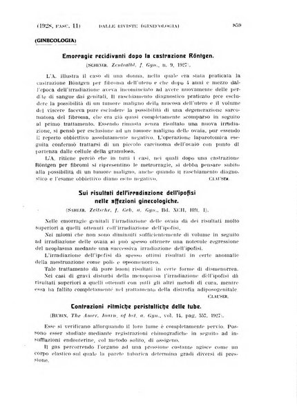 La clinica ostetrica rivista di ostetricia, ginecologia e pediatria. - A. 1, n. 1 (1899)-a. 40, n. 12 (dic. 1938)