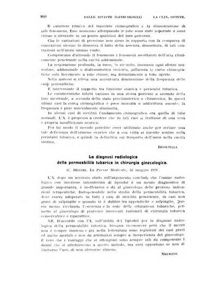 La clinica ostetrica rivista di ostetricia, ginecologia e pediatria. - A. 1, n. 1 (1899)-a. 40, n. 12 (dic. 1938)