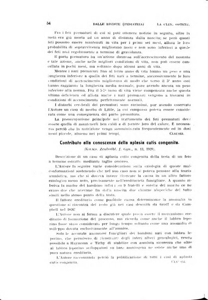 La clinica ostetrica rivista di ostetricia, ginecologia e pediatria. - A. 1, n. 1 (1899)-a. 40, n. 12 (dic. 1938)