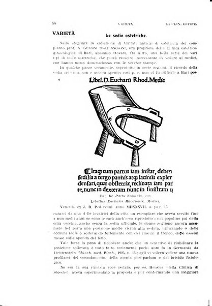 La clinica ostetrica rivista di ostetricia, ginecologia e pediatria. - A. 1, n. 1 (1899)-a. 40, n. 12 (dic. 1938)