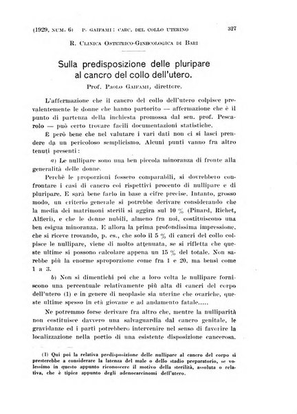 La clinica ostetrica rivista di ostetricia, ginecologia e pediatria. - A. 1, n. 1 (1899)-a. 40, n. 12 (dic. 1938)