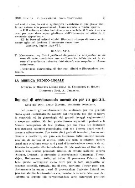 La clinica ostetrica rivista di ostetricia, ginecologia e pediatria. - A. 1, n. 1 (1899)-a. 40, n. 12 (dic. 1938)