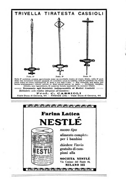 La clinica ostetrica rivista di ostetricia, ginecologia e pediatria. - A. 1, n. 1 (1899)-a. 40, n. 12 (dic. 1938)