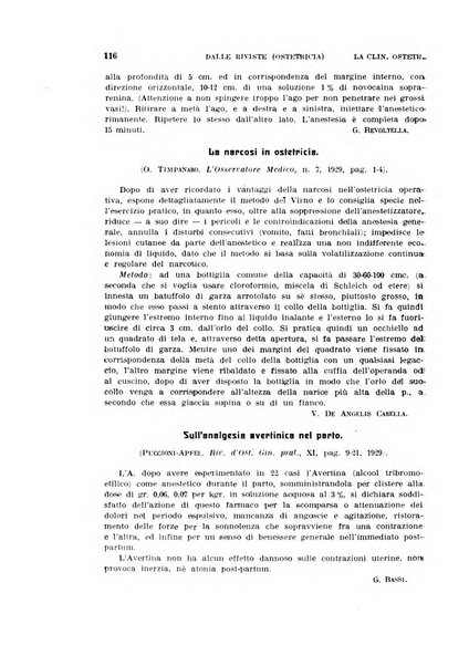 La clinica ostetrica rivista di ostetricia, ginecologia e pediatria. - A. 1, n. 1 (1899)-a. 40, n. 12 (dic. 1938)