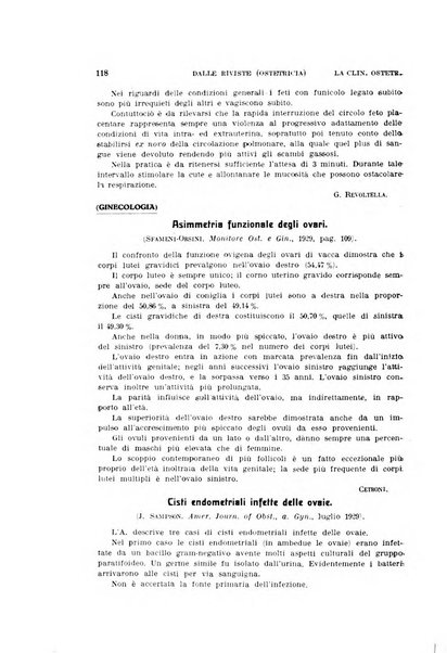 La clinica ostetrica rivista di ostetricia, ginecologia e pediatria. - A. 1, n. 1 (1899)-a. 40, n. 12 (dic. 1938)